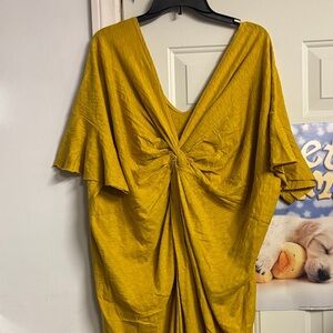 Love in Mustard Yellow Maxi Dress